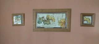Cuadro Decoración Relieve Hojas