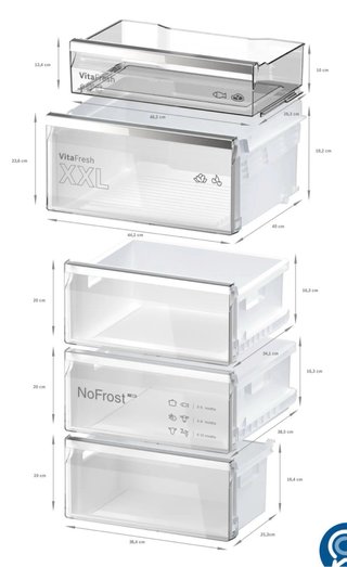 Frigorífico Bosch KGN39AICT 03