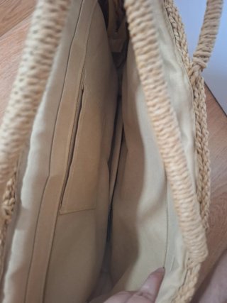 Bolso de paja estilo tote