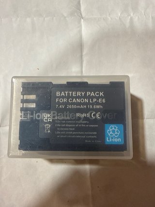 Batería LP-E6 Canon 2650mAh