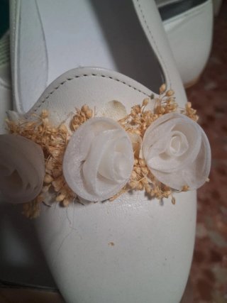 Zapatos manoletinas SOLA comunión blancos