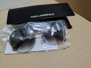 Gafas de sol Karl Lagerfeld doradas y marrones