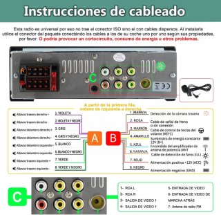 Radio Coche 1 DIN CarPlay Android Auto