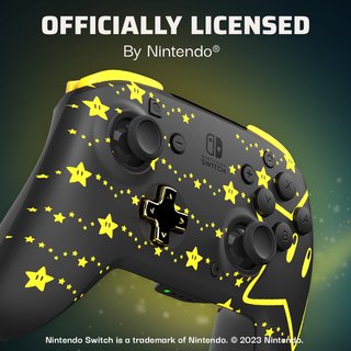 Mando Nintendo Switch Inalámbrico Rematch Mario Stars Glow in the Dark