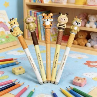 Bolígrafos borrables con figura 3D de animales