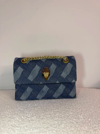 Bolso Kurt Geiger Denim con Cadena Dorada