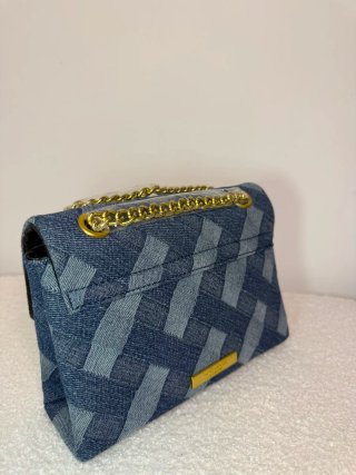 Bolso Kurt Geiger Denim con Cadena Dorada