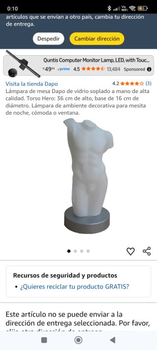 Lámpara de vidrio soplado alta calidad