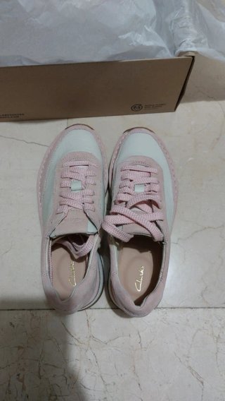 Zapatillas Clarks CraftRun Lace Rosa Talla 36