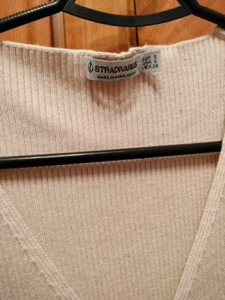 Vestido beige manga larga