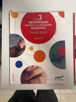 Libros de texto matematicas 3 ESO