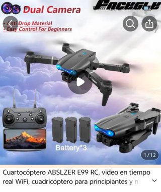 Dron Cuartocóptero RC. NUEVO sin usar.