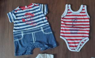 Camisón premamá y ropita recién nacido