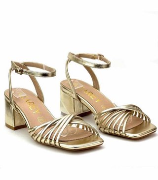 Sandalias Fiesta Doradas Talla 36