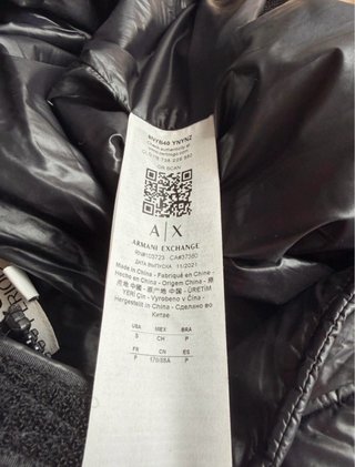 Chaqueta Armani Exchange Negra Talla S