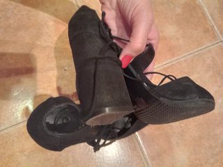 Zapatos de tacón Bershka negros