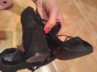 Zapatos de tacón Bershka negros