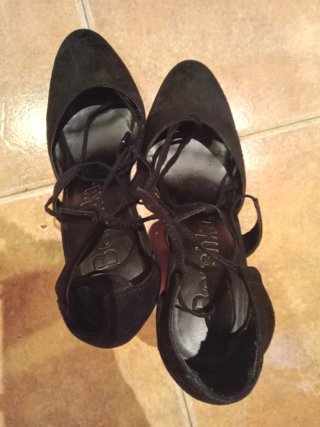 Zapatos de tacón Bershka negros