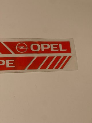 Pegatinas Opel Rojas