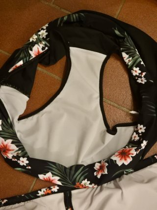 Costume da bagno floreale taglia 4XL