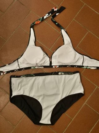 Costume da bagno floreale taglia 4XL