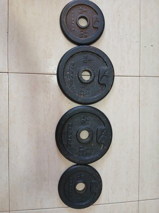 Mancuerna 8 kg Decathlon Completa + Discos y Pinza