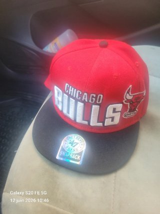 Gorra Chicago Bulls Roja y Negra