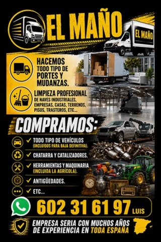 Recogida de escombros y limpiezas de locales
