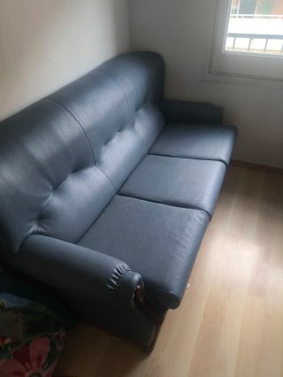 Sofá y 2 sillones grises