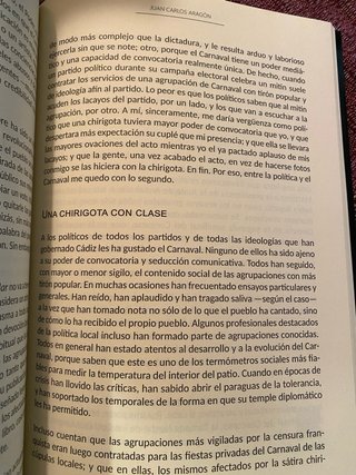 Juan Carlos Aragón.: El Carnaval sin apeliidos