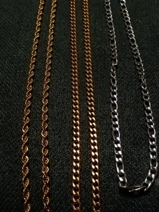 OFERTA 2X1:2 CADENAS Oro 3micras y 1 GRATIS Plata.