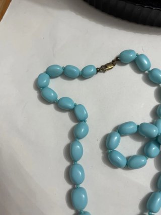 Collana vintage argento 925 blu
