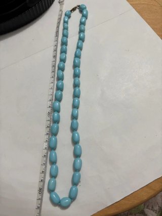 Collana vintage argento 925 blu