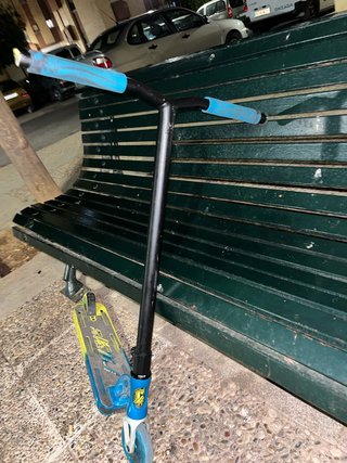 Patinete Scooter Azul y Amarillo