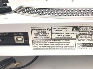 giradiscos pioneer plx-500w