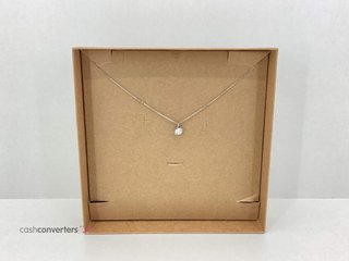 collar oro 18k con diamante de laboratorio 23cm