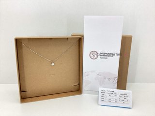 collar oro 18k con diamante de laboratorio 23cm