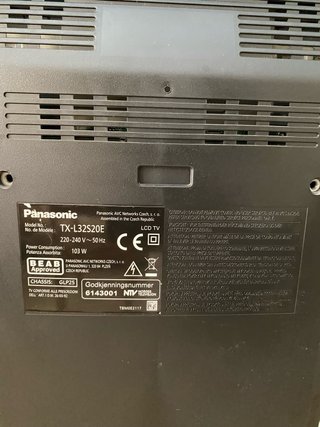Televisión Panasonic 32 pulgadas Negra.