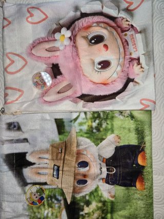 Bolsas de tela escolares Labubu