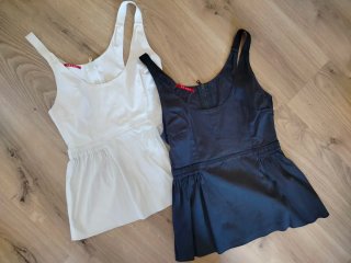 Camisetas tirantes Prada blanca y negra