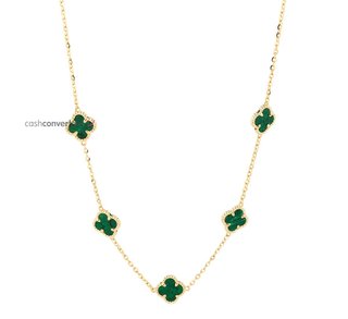 collar oro 18k con piedra 22cm