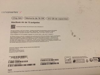 portatil apple apple macbook air m4 10-core 4.4 13 (10gpu) (2025) (a3240)