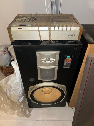 Lote Marklin y Philips y radio cassete antiguo