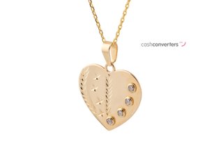 cadena oro 18k con piedra con circonita 23cm