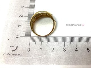 anillo oro 18k con piedra con circonita t. 16 (17,84 mm)