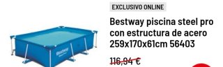 Piscina Bestway Steel Pro 259x170x61cm