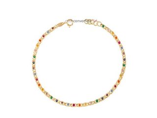 pulsera oro 18k con piedra con circonita