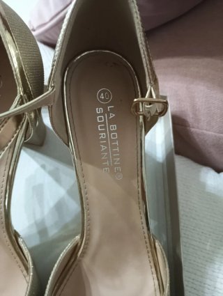 Sandalias doradas mujer talla 40