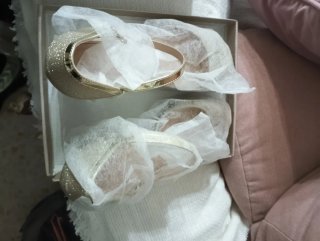Sandalias doradas mujer talla 40