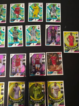 Conjunto di figurine di calcio Topps